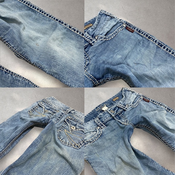 !! SOLD !! Silver Jeans Co. Low Rise Mckenzie Slim Bootcut Jeans - Picture 6 of 7